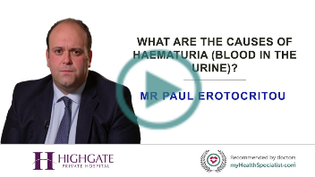 What are the causes of haematuria (blood in the urine)?